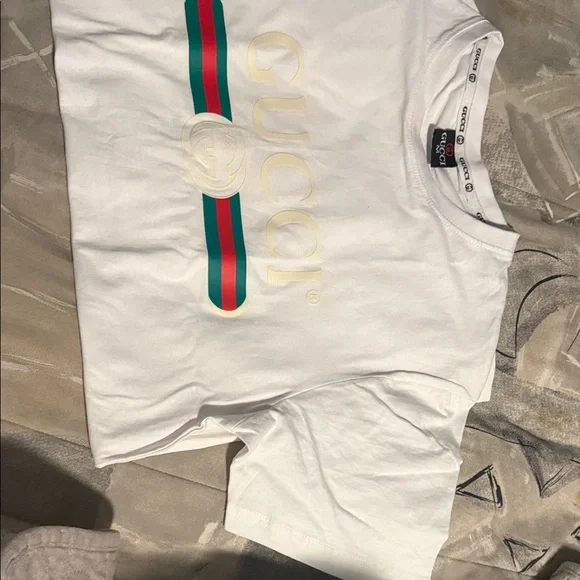 Gucci White Short Sleeve Tee - Picture 4 of 4
